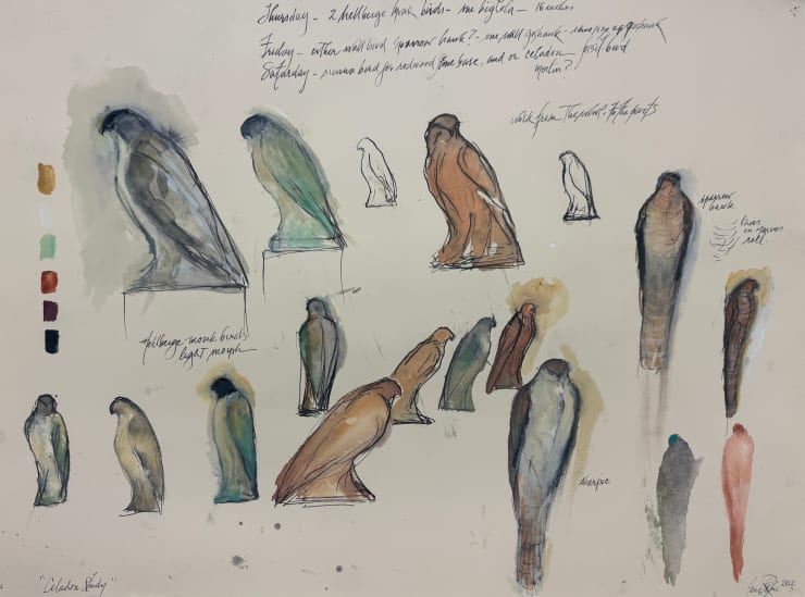 Jane Rosen, Celadon and Sahara Study, 2012-2024