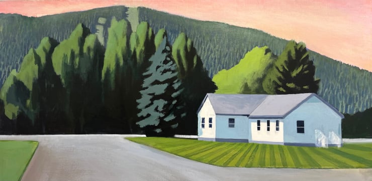 The Past is Never Far, 2025 Oil on canvas 18 x 36 inches Framed dimensions 19 x 37 inches