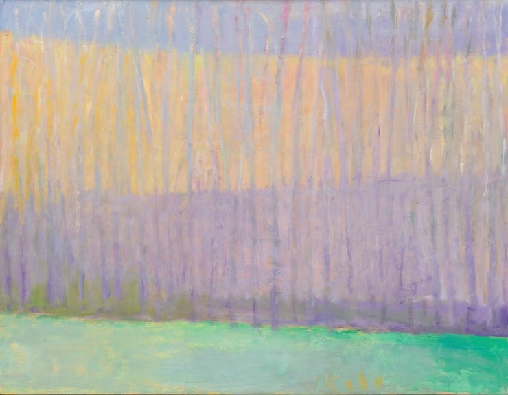 Pale Tree Line II, 2001 Oil on canvas 24 x 31 inches Framed dimensions 24 3/4 x 32 inches
