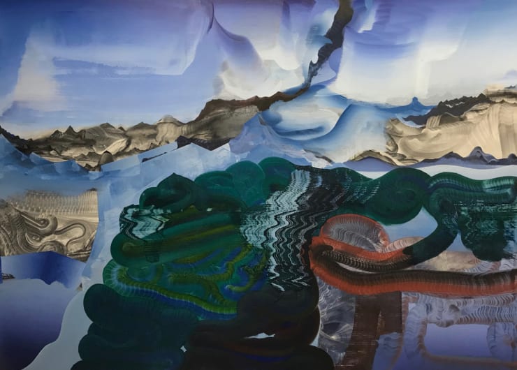 Brainheart, 2018 Oil on linen 54 x 76 inches