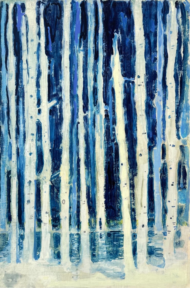 Creeping Murmur, 2023 Oil on paper laid on panel 12 1/4 x 8 1/8 inches Framed dimensions 13 x 8 3/4 inches