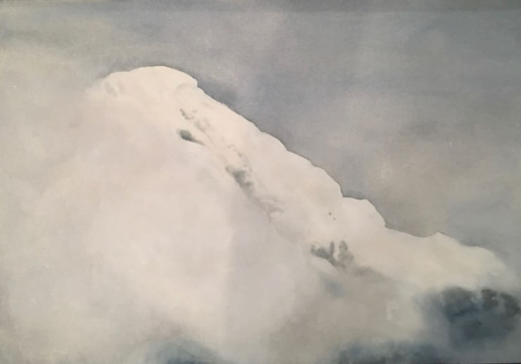 Avalanche Falling 18, 2013-19 Watercolor on paper 14 x 20 inches Framed dimensions: 17 x 23 inches