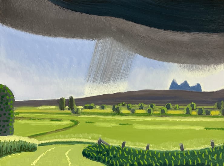 Storm Over the Tetons, 2021 Oil on panel 11 x 14 inches