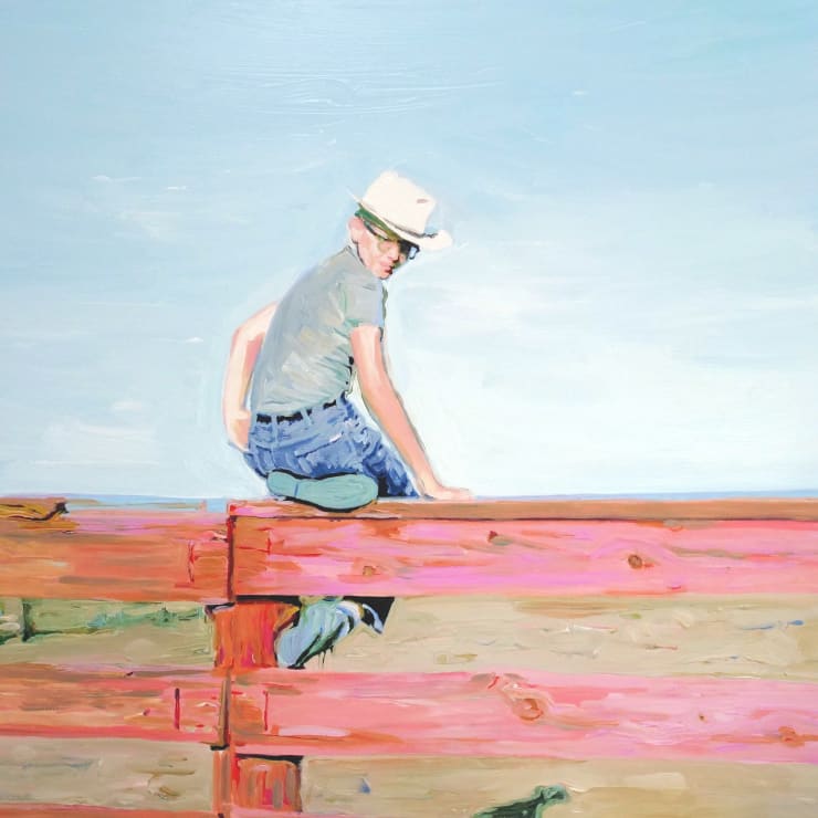 Lisa Golightly, Red Fence, 2023