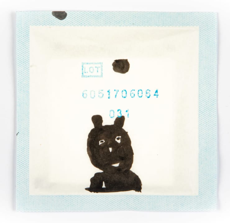 W. Tucker, man with ear & 1 & 3/4 moons, 2019