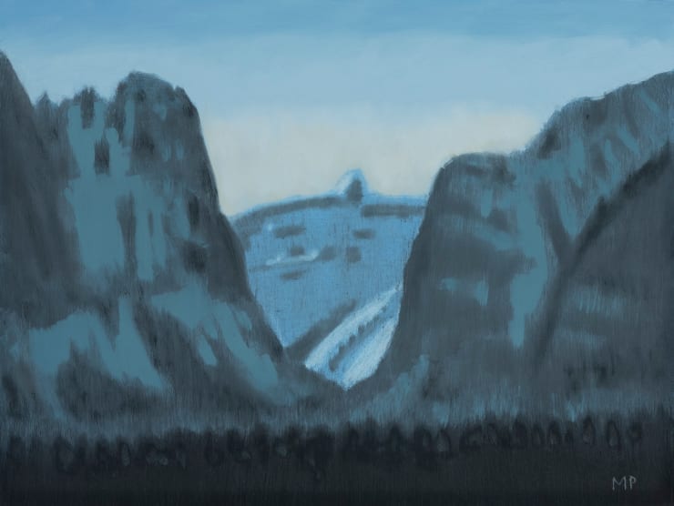 Death Canyon, 2020-2021 Oil on panel 12 x 16 inches