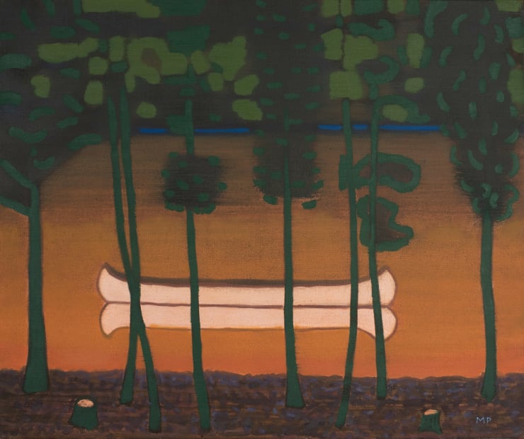 Canoe Calm, 2020 Oil on canvas 20 x 24 inches