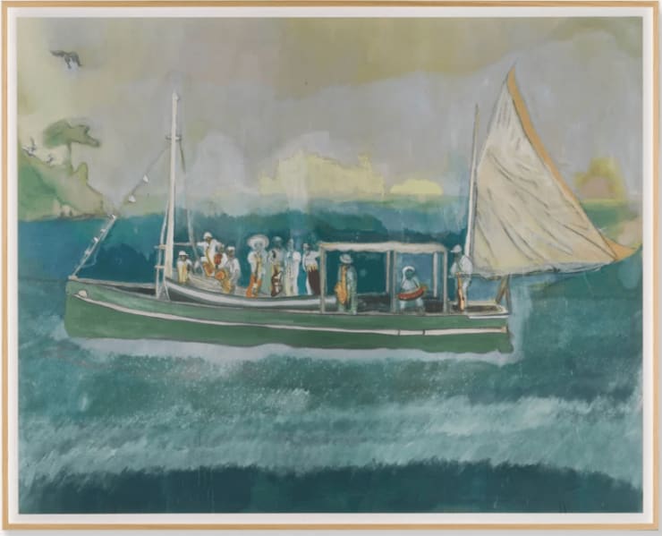 Peter Doig, House of Music (Soca Boat), 2023