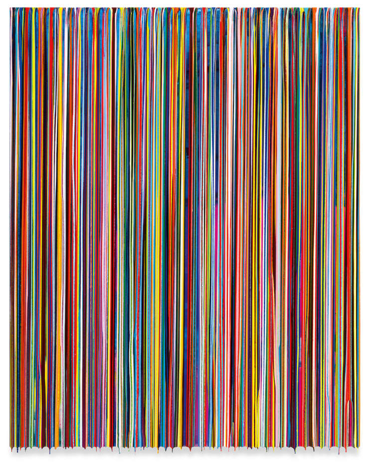 ITHINKIWILLCALLITMORNING, 2023 Epoxy resin and pigments on wood 60 X 48 inches