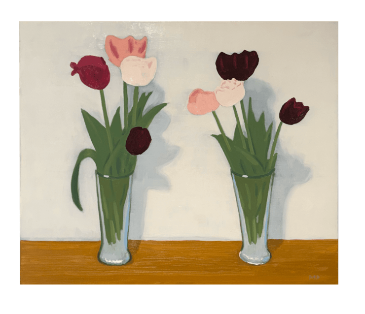 Tulips #1 (doubles), 2025 Oil on linen 20 x 24 inches