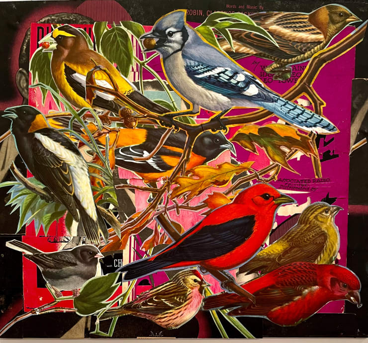 Lance Letscher, Bluejay with an Acorn, 2023