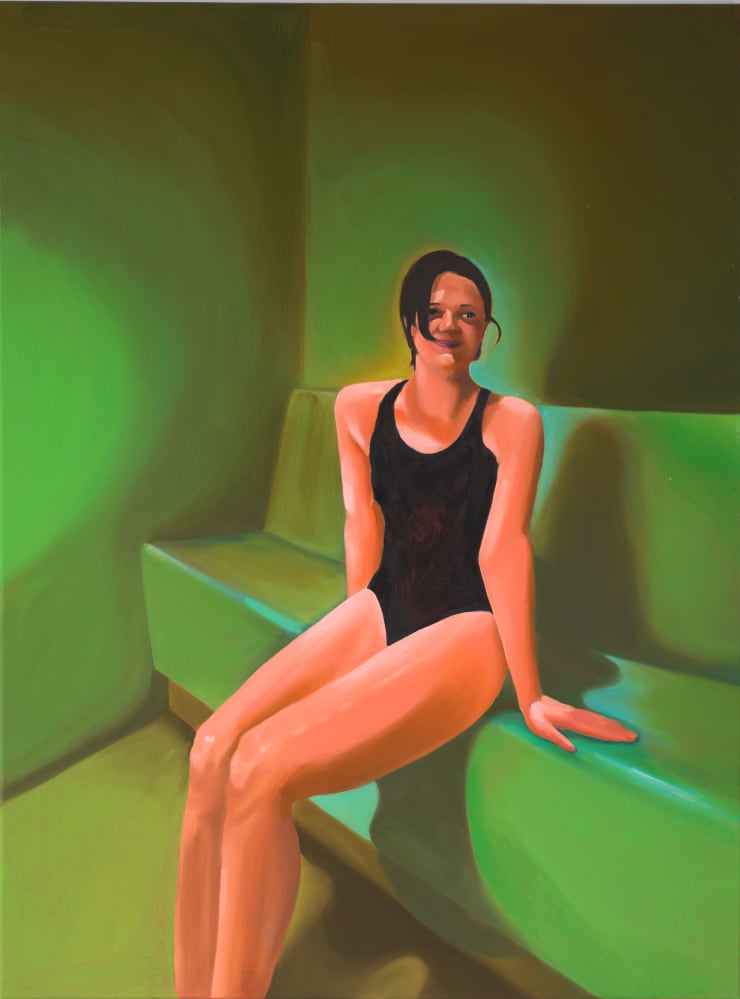Nick Hoover, Green Bather (Gayle), 2021
