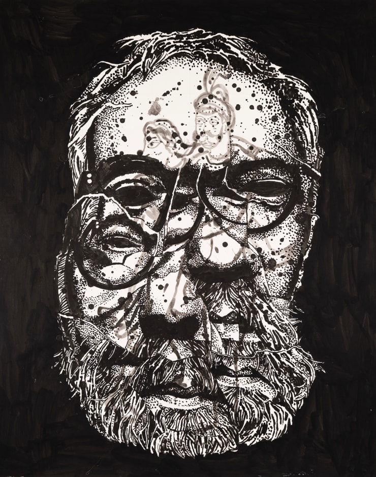 Nicky Nodjoumi, Self portrait, 2022