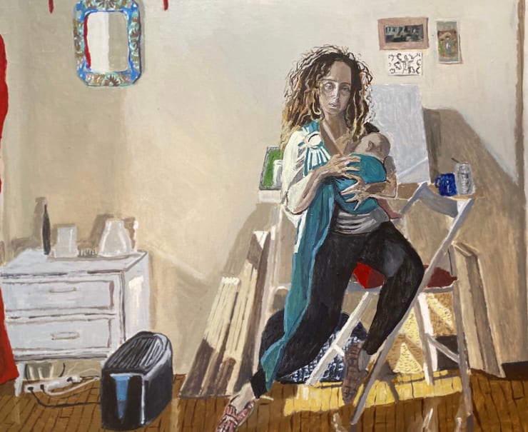Polina Barskaya, Self Portrait in Studio, 2020, Courtesy of Monya Rowe Gallery, NY