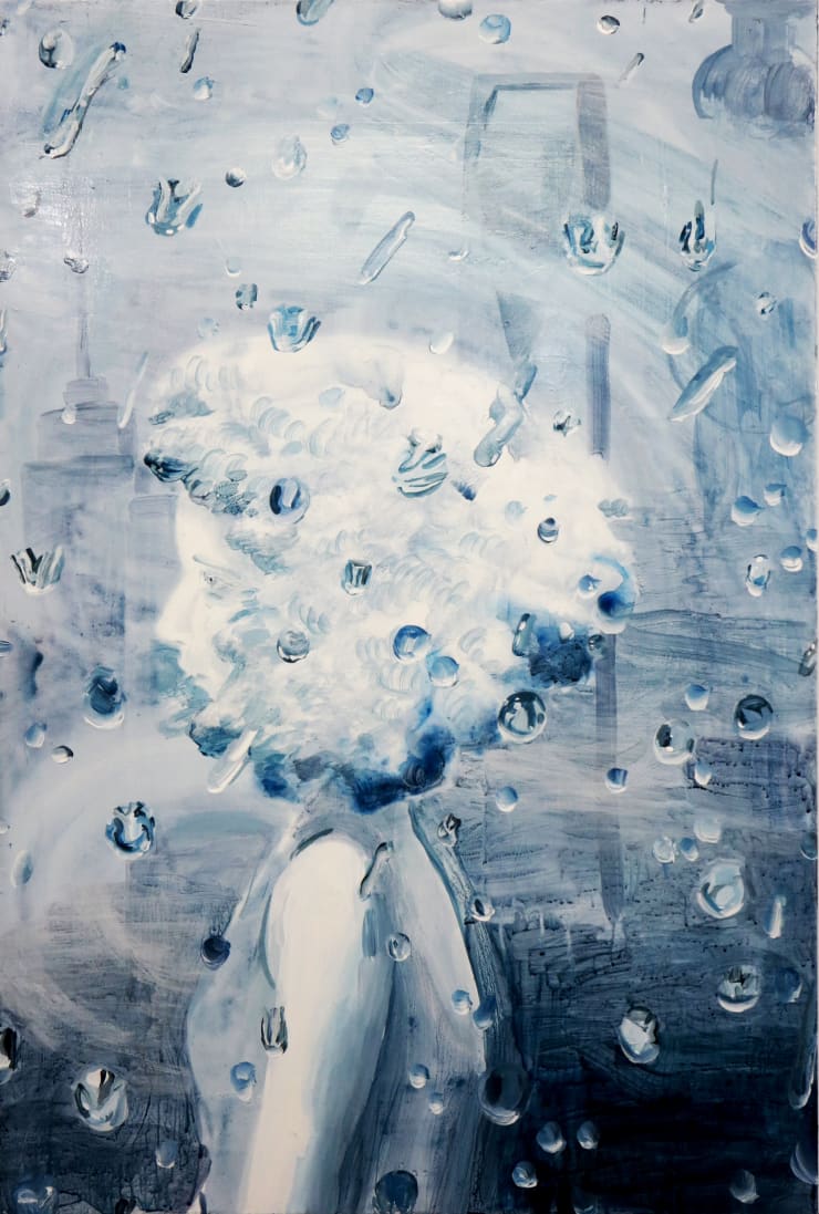 Hilary Doyle, Jet Lag Rain Drops, 2018