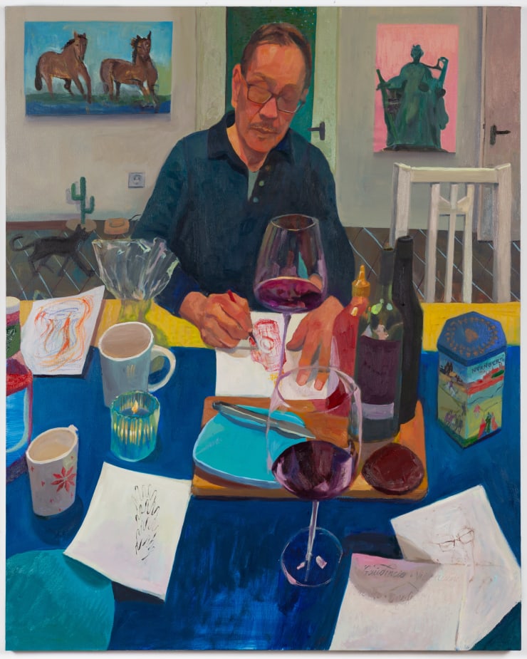 Mikey Yates, Drawing with Tito Ed in Berlin, 2024