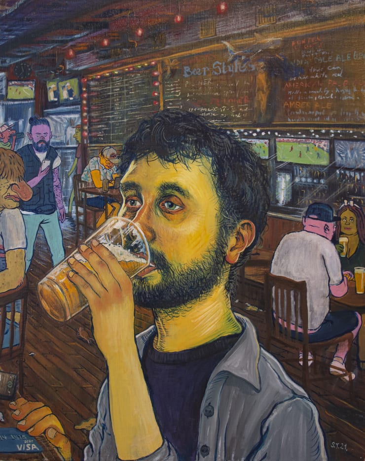 Stipan Tadic, Self Portrait When Drinking, 2021
