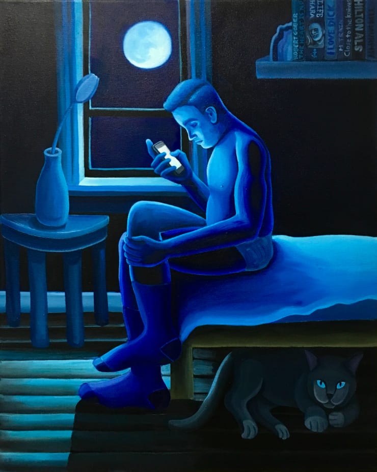 James Bartolacci, Moon, Light, 2017