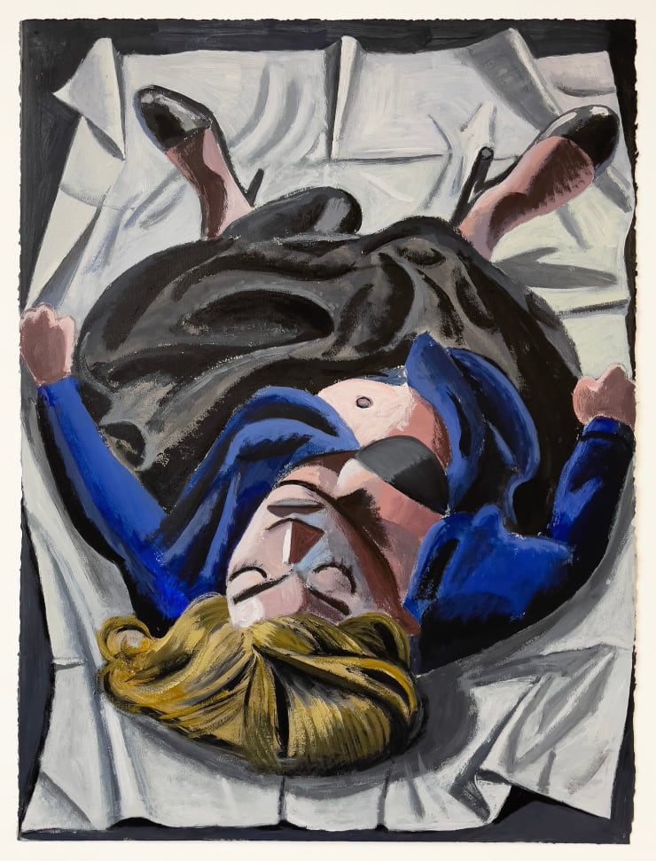 Morteza Khakshoor, Blonded Martyr in Black Skirt, 2023