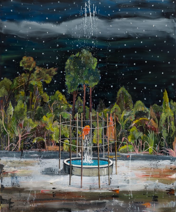 Nicky Nodjoumi, Moon Light and the Fish, 2016