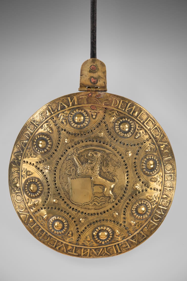 640a Dutch warming pan circa 1600