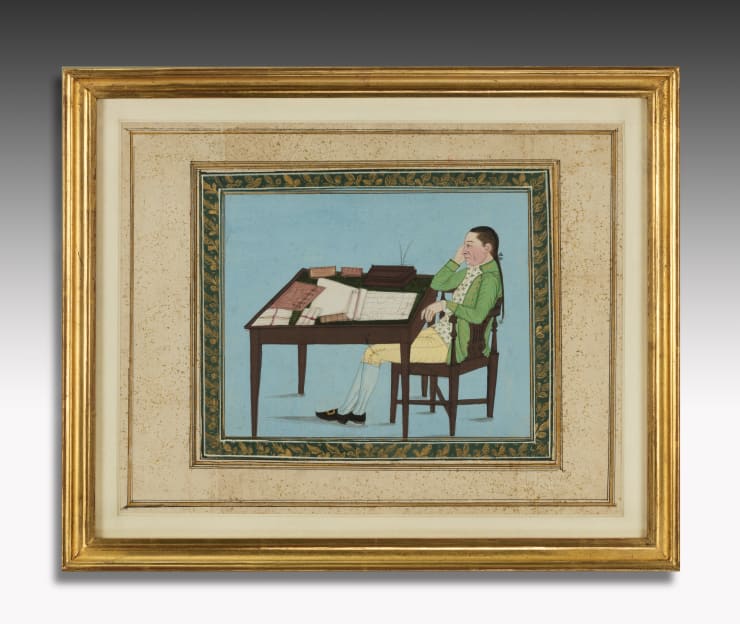 Coulborn antique gouache BRITISH MUSEUM: Company School – Portrait of Jonathan Duncan, Governor of Bombay