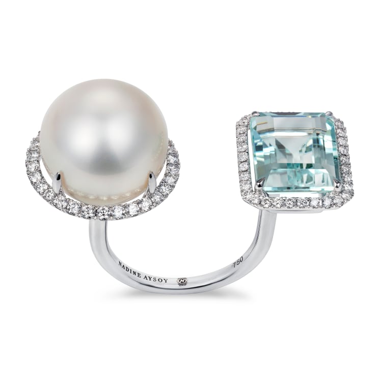 Nadine Aysoy, ELLE ET LUI - RING - AQUAMARINE
