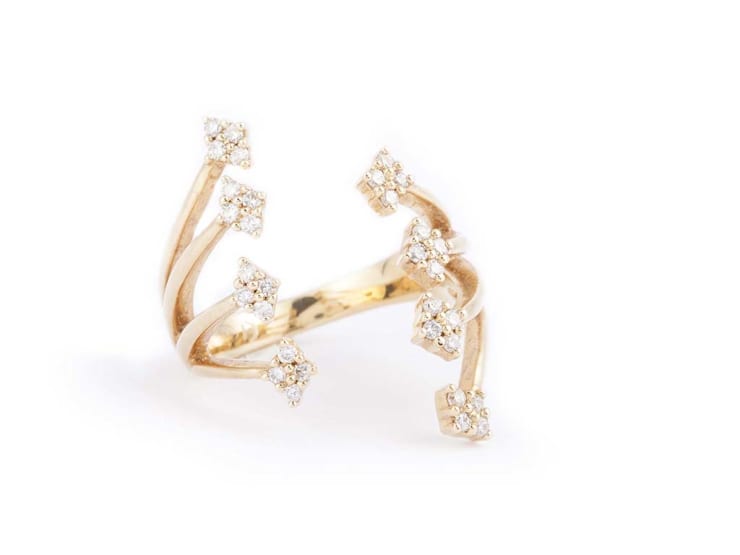 Jade Jewellery BY DJULA Yellow Gold open Ring with multi-circles and diamonds Gold 4.91g DIA 0.26ct