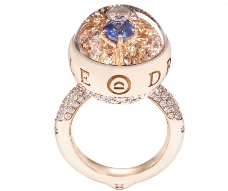Dreamboule, SOLITAIRE, Chic & Shine collection blue ring