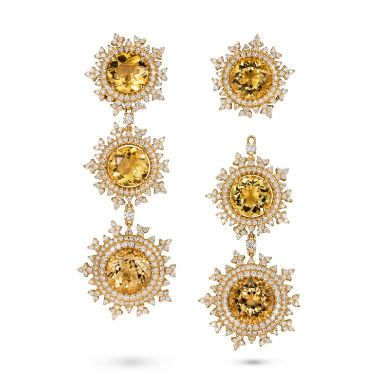 Nadine Aysoy, TSARINA - EARRINGS - YELLOW BERYL
