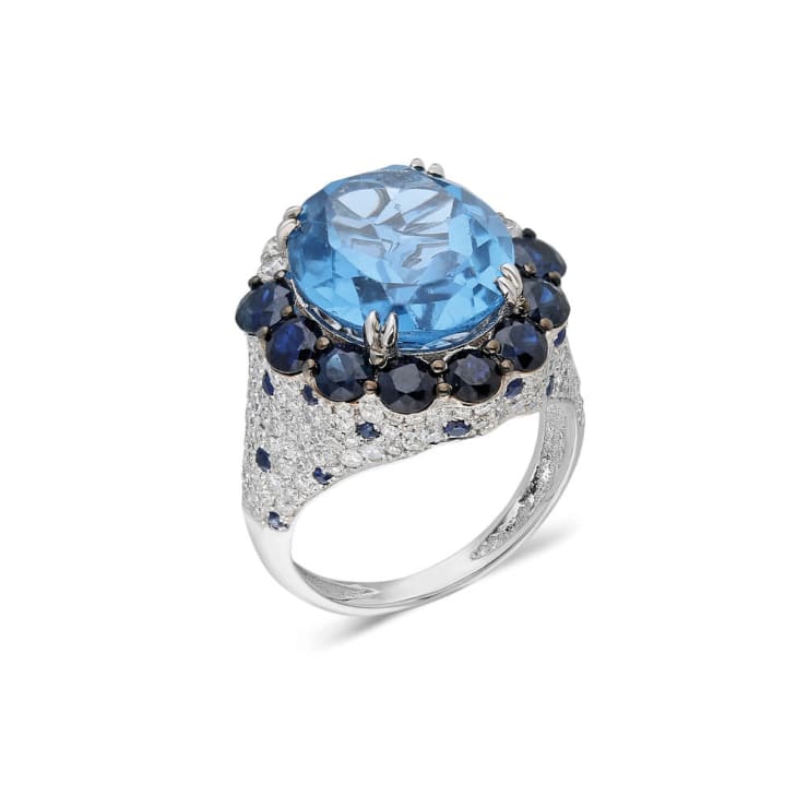 Terzihan, Sky Blue Cocktail Ring