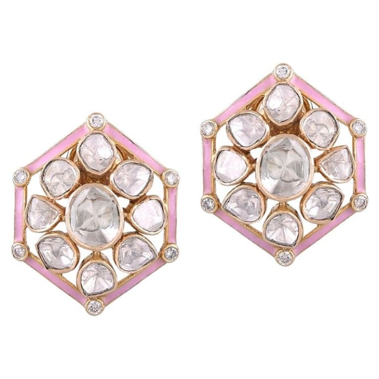 Vishal Jewels, Camellia Earrings