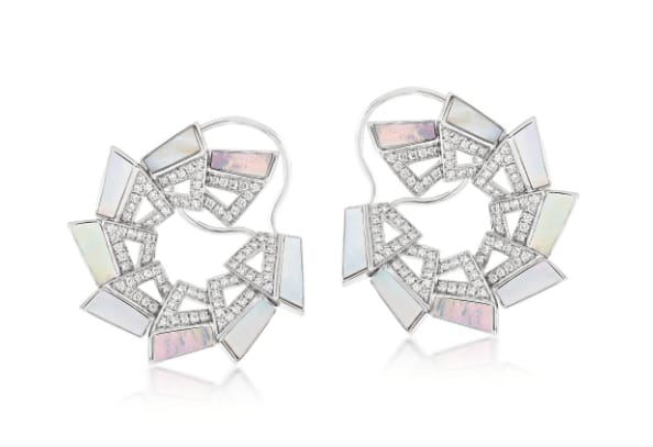Ananya, Tala C-Clip Earrings, Mother Of Pearl