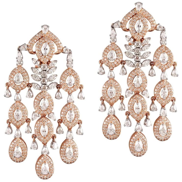 Vishal Jewels, Rain Drop Earrings