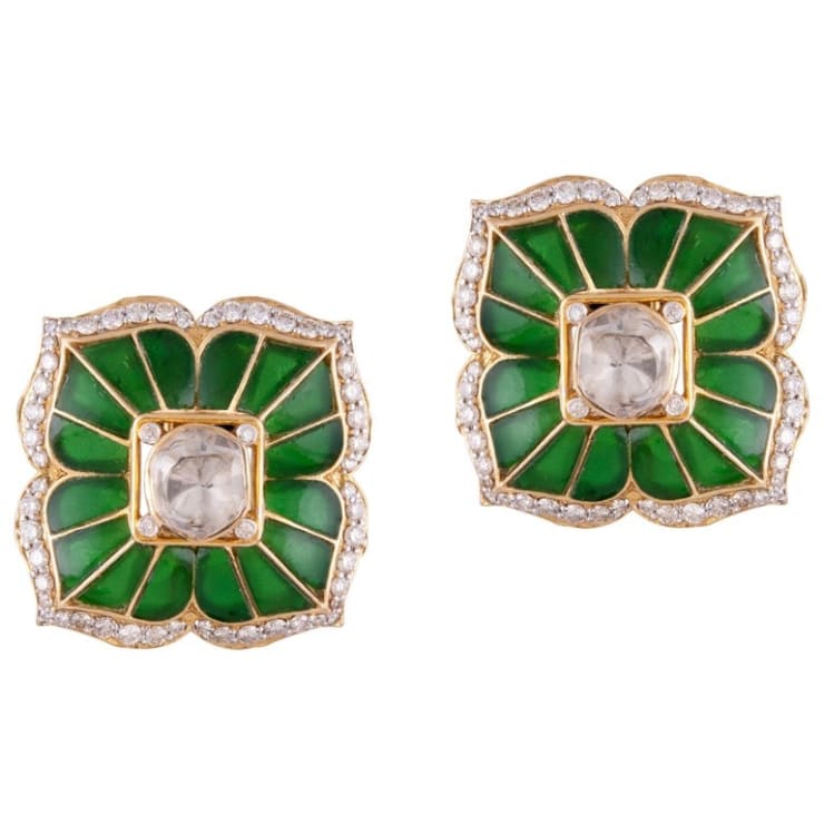 Vishal Jewels, Colocasia Earrings