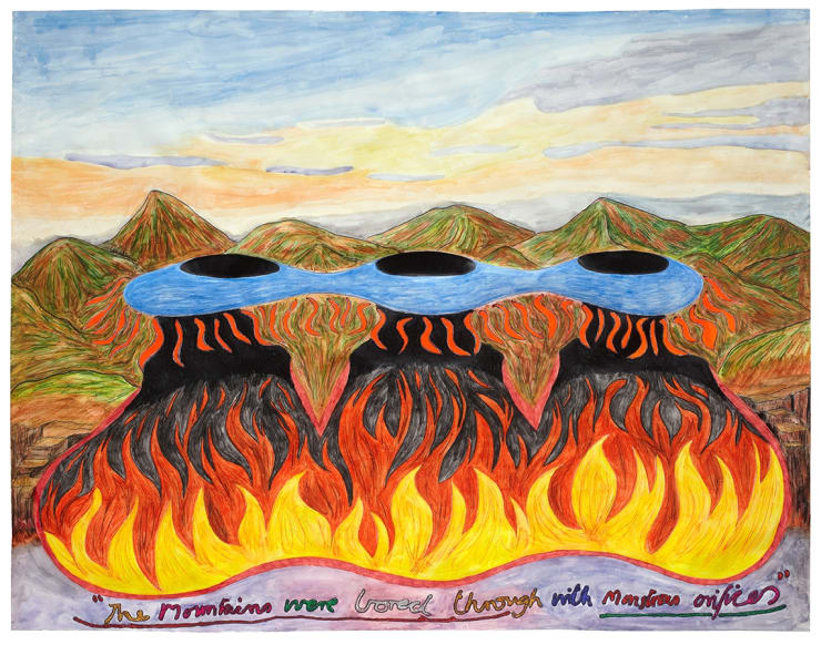 Nicholas Pope, The mountains were bored through with monstrous orifices, 1998