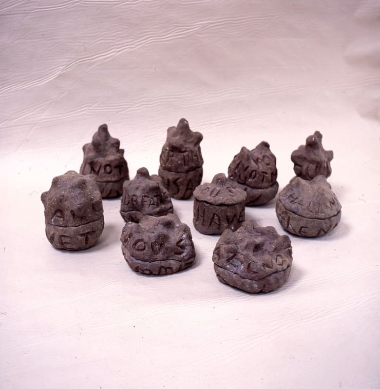 Nicholas Pope, Ten Commandment Pots, 1992