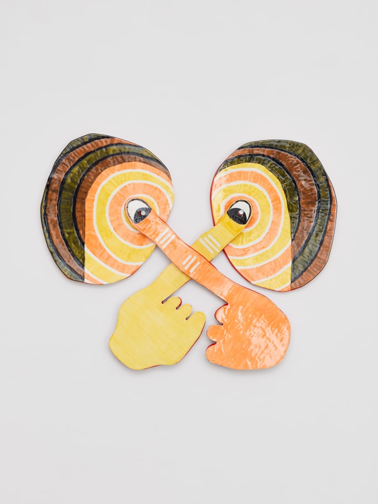 Emma Hart, Fix your face (yellow and orange), 2025
