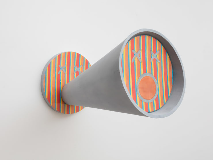 Emma Hart, Megaphone (stripes), 2020