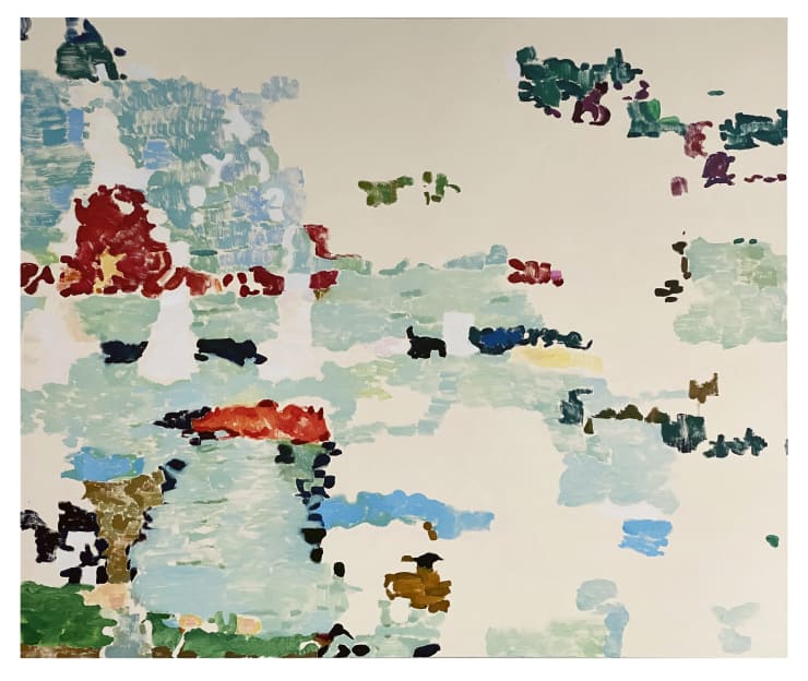 Tim Braden, Tapestry across a river, 2020
