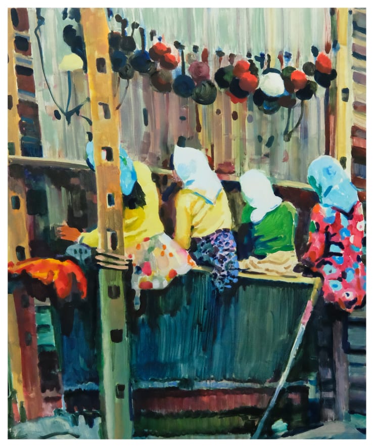 Tim Braden, Weavers (headscarves), 2020
