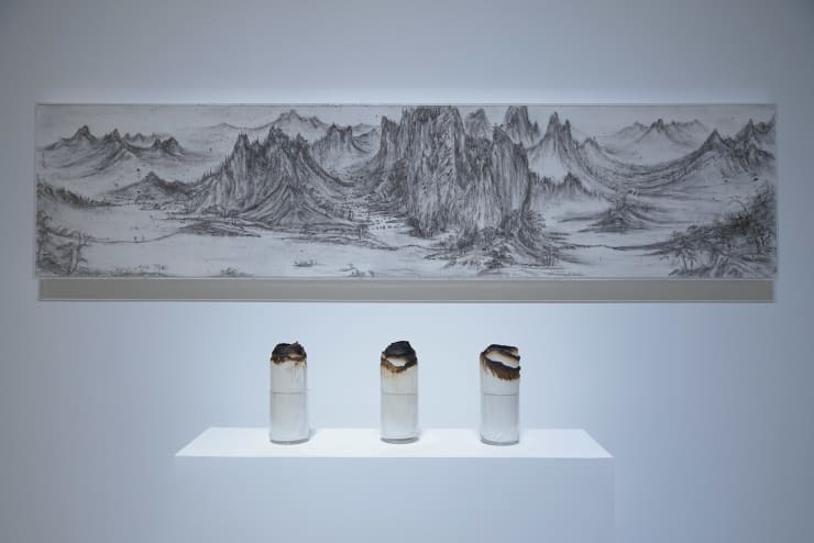 袁慧莉 Yuan Hui-Li, 火墨‧許道寧《秋山漁艇圖》Fiery Ink, Displacing Xu Dao-Ning’s Fishermen’s Evening Song, 2017