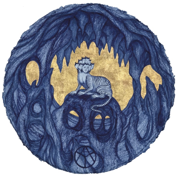 姚瑞中 Yao Jui-chung, 天龍(國)八部:九命摩卡(改繪蕭雲從「離騷圖」), 2022