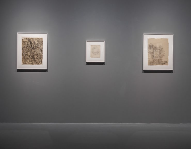 《百美戲浴圖》習作、《工業之輪在紐約》習作 (Study for One Hundred Beauties) ,Study for "Wheels: Industrial New York"