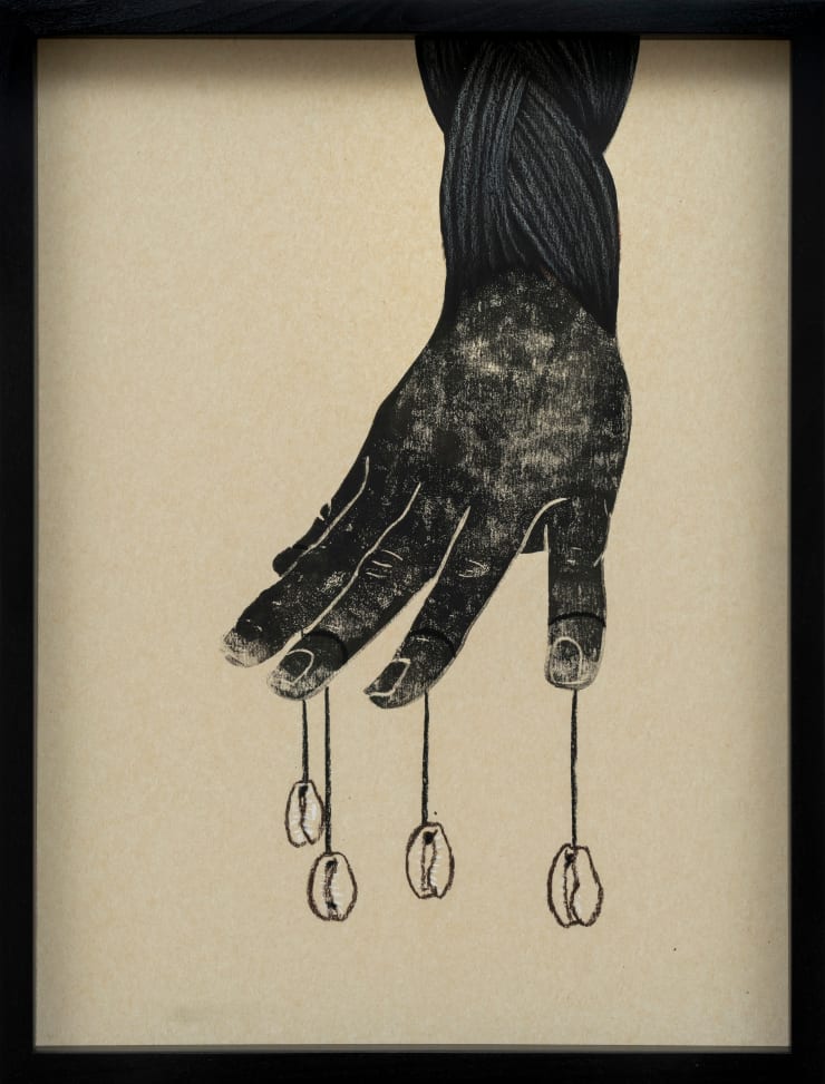 Bunmi Agusto, Braided Hand with Cowries #1, 2025