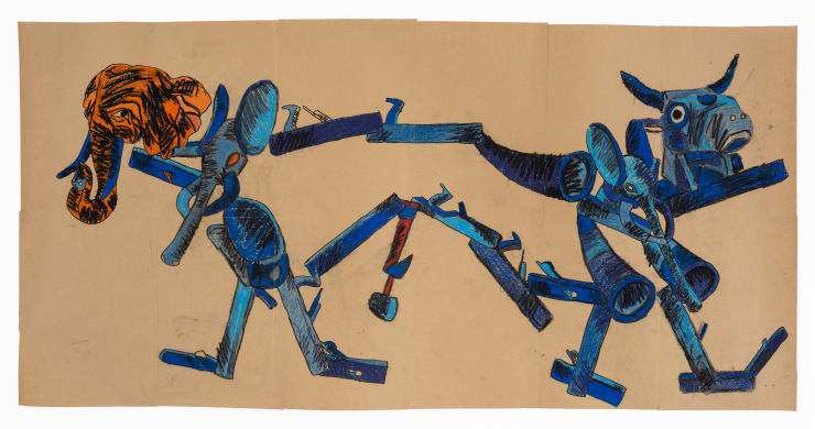 Pierre Mukeba, (Double Headed), 2021