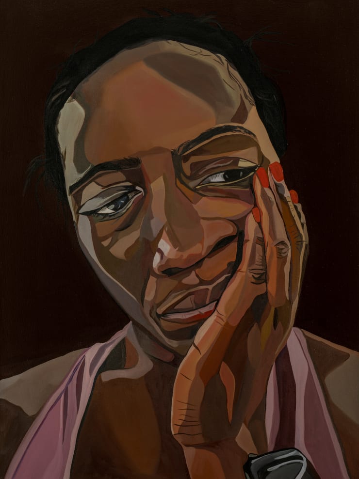 Joy Labinjo, Self Portrait (Pensive), 2023