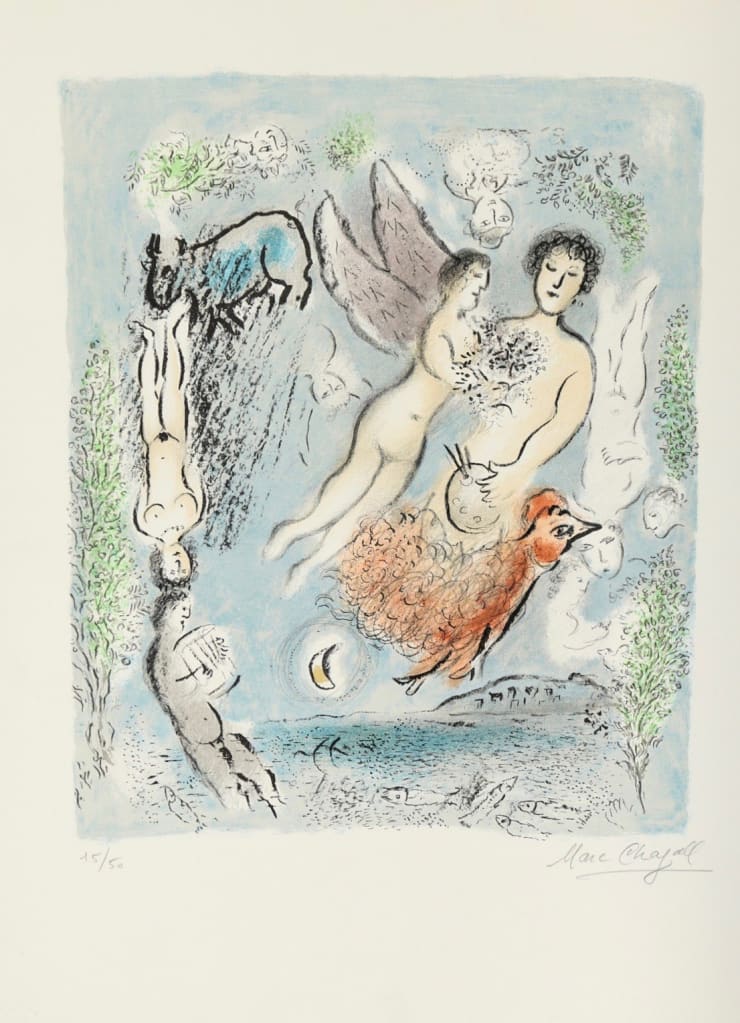 Marc Chagall (Russian-French, 1885-1985), L'Ile de Poros (M. 963), 1980