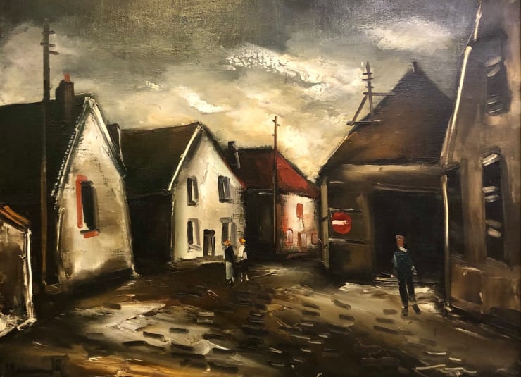 Maurice de Vlaminck (French, 1876-1958), Rue dans une Village