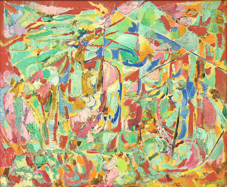 Andre Lanskoy (Russian, 1902-1976), Rose Croustillant, 1957